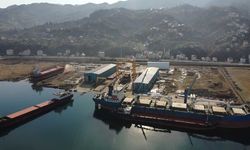 VOLGO BALT-213 Under Maintenance at Trabzon Shipyard