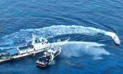 Filipino Vessel Damaged Hit by Water Canon by China