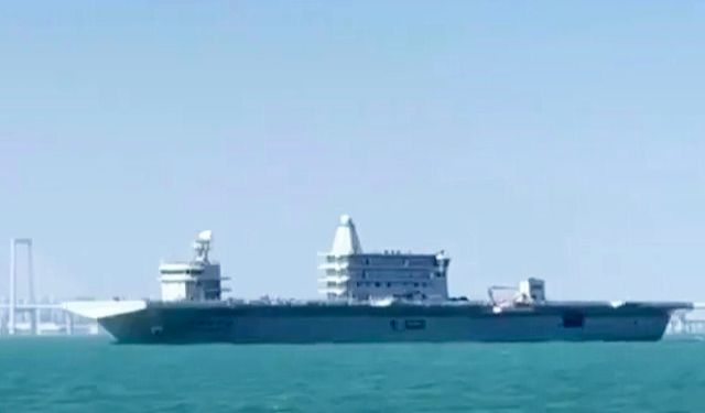 China's Mysterious Flat-Top Vessel Spotted at Sea