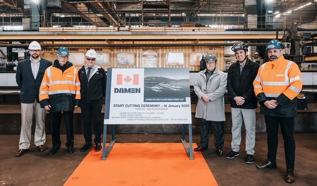 Damen Cuts Steel for Third Electric Island Class Ferry