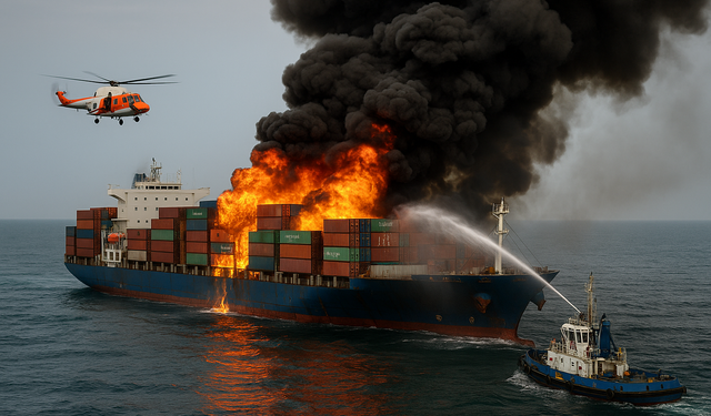 Fire on Wan Hai 503: 18 Rescued, 4 Missing Near Mumbai