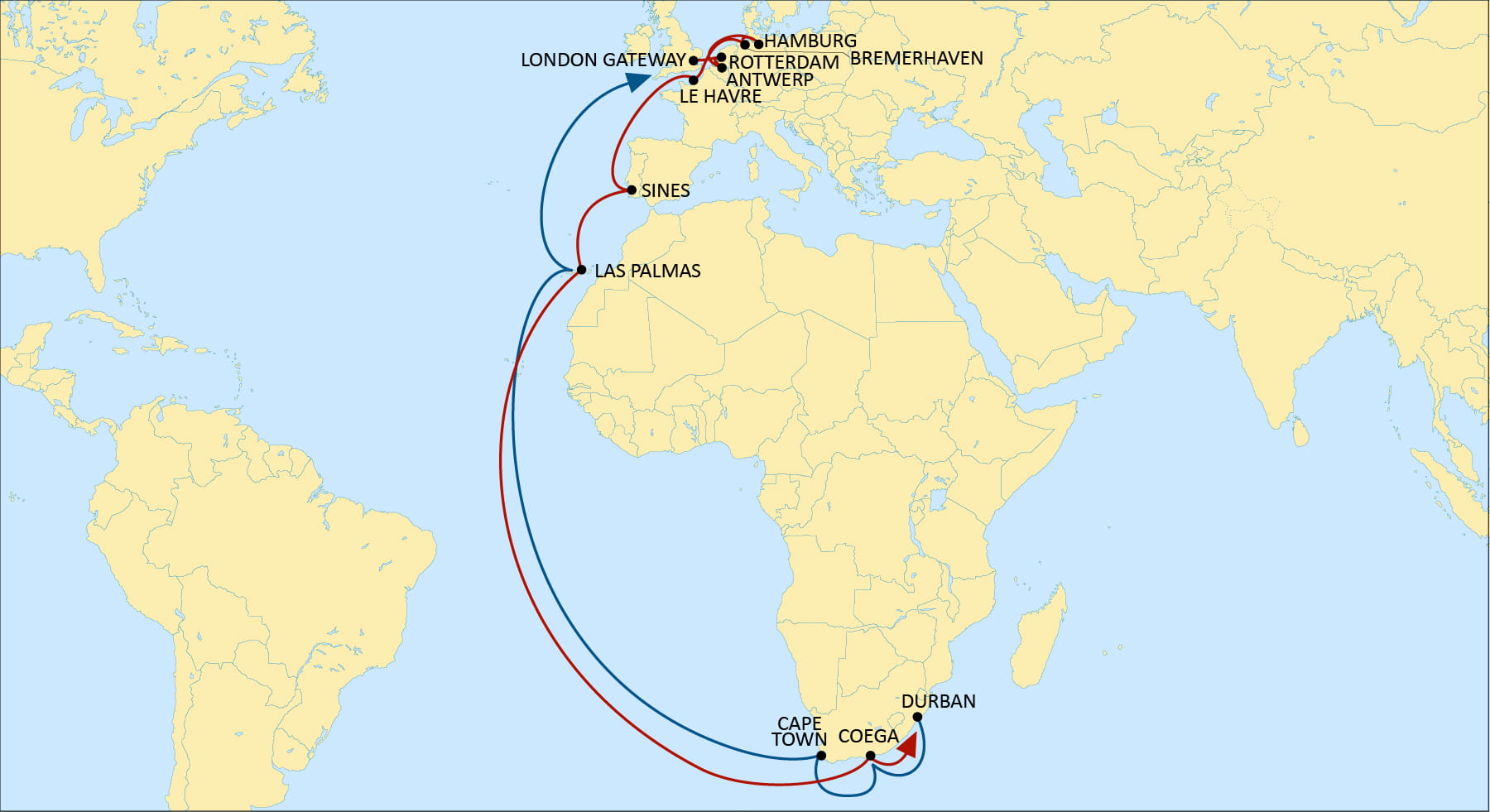 Nwc To South Africa