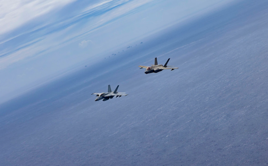 Carl Vinson Carrier Strike Group sails in formation with French Carrier Strike Group and Japan Maritime Self-Defense Force during Pacific Steller 2025, https://www.dvidshub.net/image/8886441/carl-vinson-carrier-strike-group-sails-formation-with-french-carrier-strike-group-and-japan-maritime-self-defense-force-during